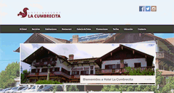 Desktop Screenshot of hotelcumbrecita.com